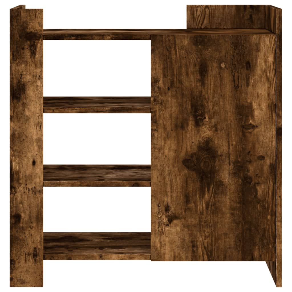 Dressoir 73,5x35x75 cm bewerkt hout gerookt eikenkleurig is nu te koop bij PeponiXL, paradijselijk wonen!