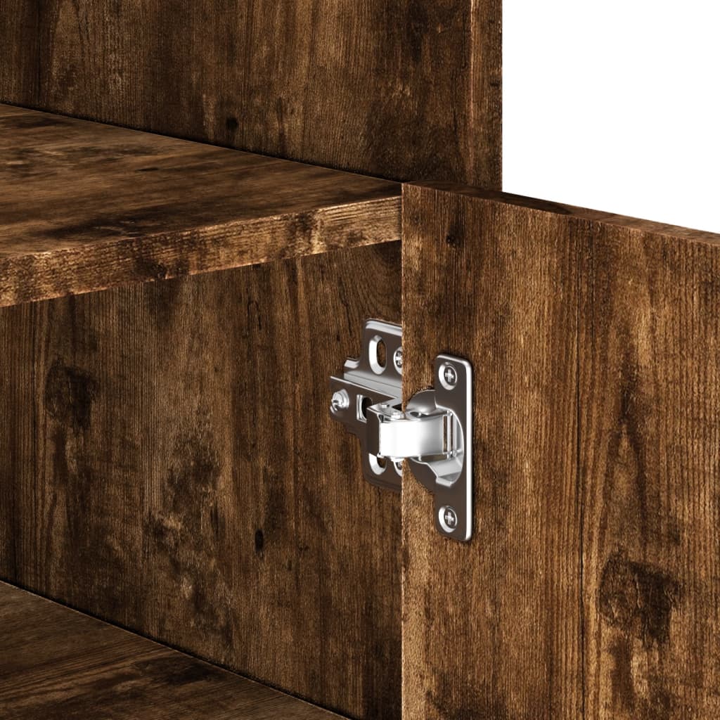 Dressoir 73,5x35x75 cm bewerkt hout gerookt eikenkleurig is nu te koop bij PeponiXL, paradijselijk wonen!