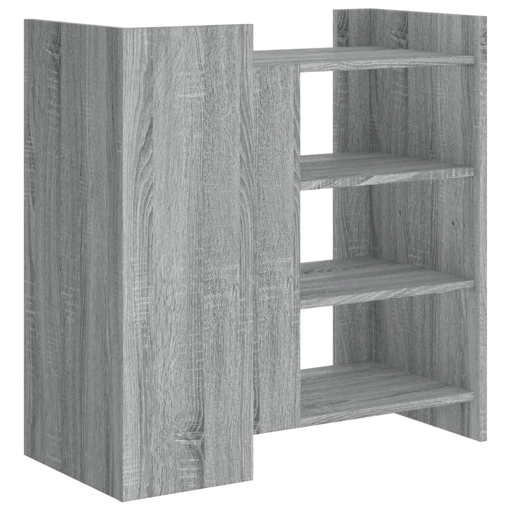 Dressoir 73,5x35x75 cm bewerkt hout grijs sonoma eikenkleurig is nu te koop bij PeponiXL, paradijselijk wonen!