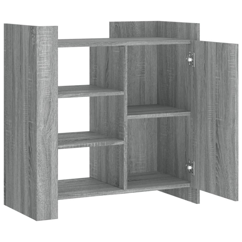 Dressoir 73,5x35x75 cm bewerkt hout grijs sonoma eikenkleurig is nu te koop bij PeponiXL, paradijselijk wonen!