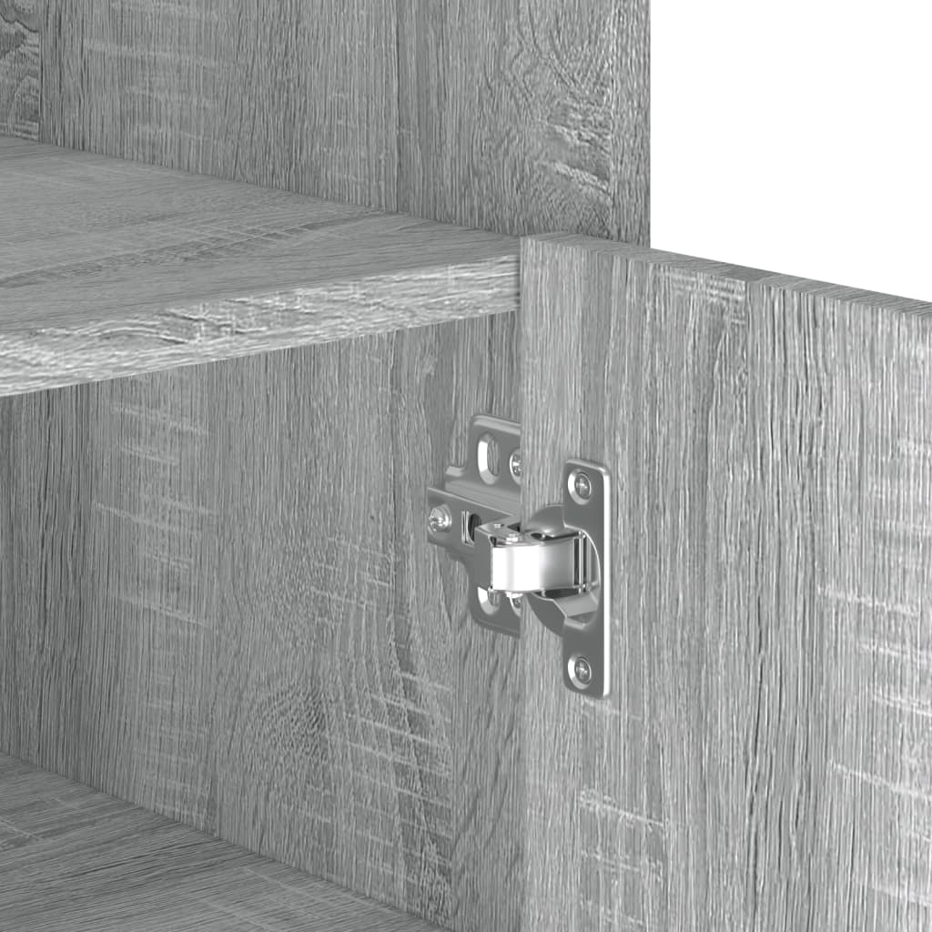 Dressoir 73,5x35x75 cm bewerkt hout grijs sonoma eikenkleurig is nu te koop bij PeponiXL, paradijselijk wonen!