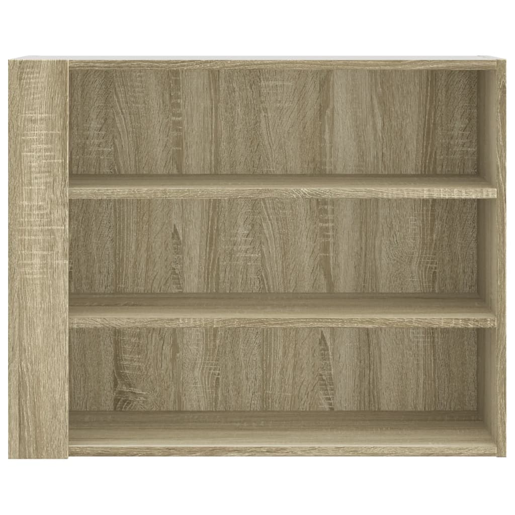 Wandkast 75x35x60 cm bewerkt hout sonoma eikenkleurig is nu te koop bij PeponiXL, paradijselijk wonen!