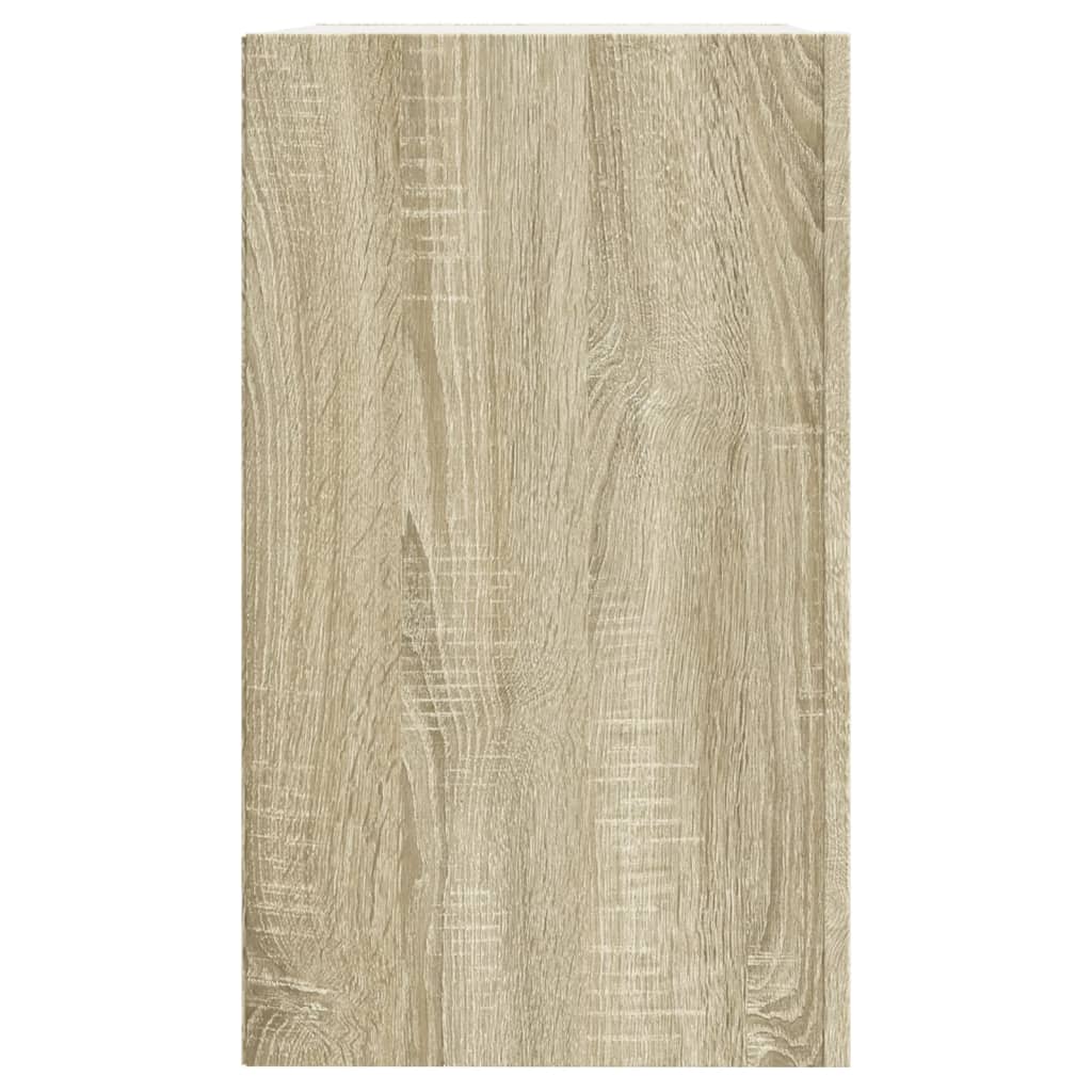 Wandkast 75x35x60 cm bewerkt hout sonoma eikenkleurig is nu te koop bij PeponiXL, paradijselijk wonen!
