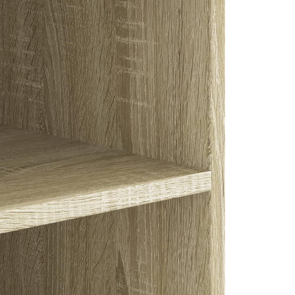Wandkast 75x35x60 cm bewerkt hout sonoma eikenkleurig is nu te koop bij PeponiXL, paradijselijk wonen!