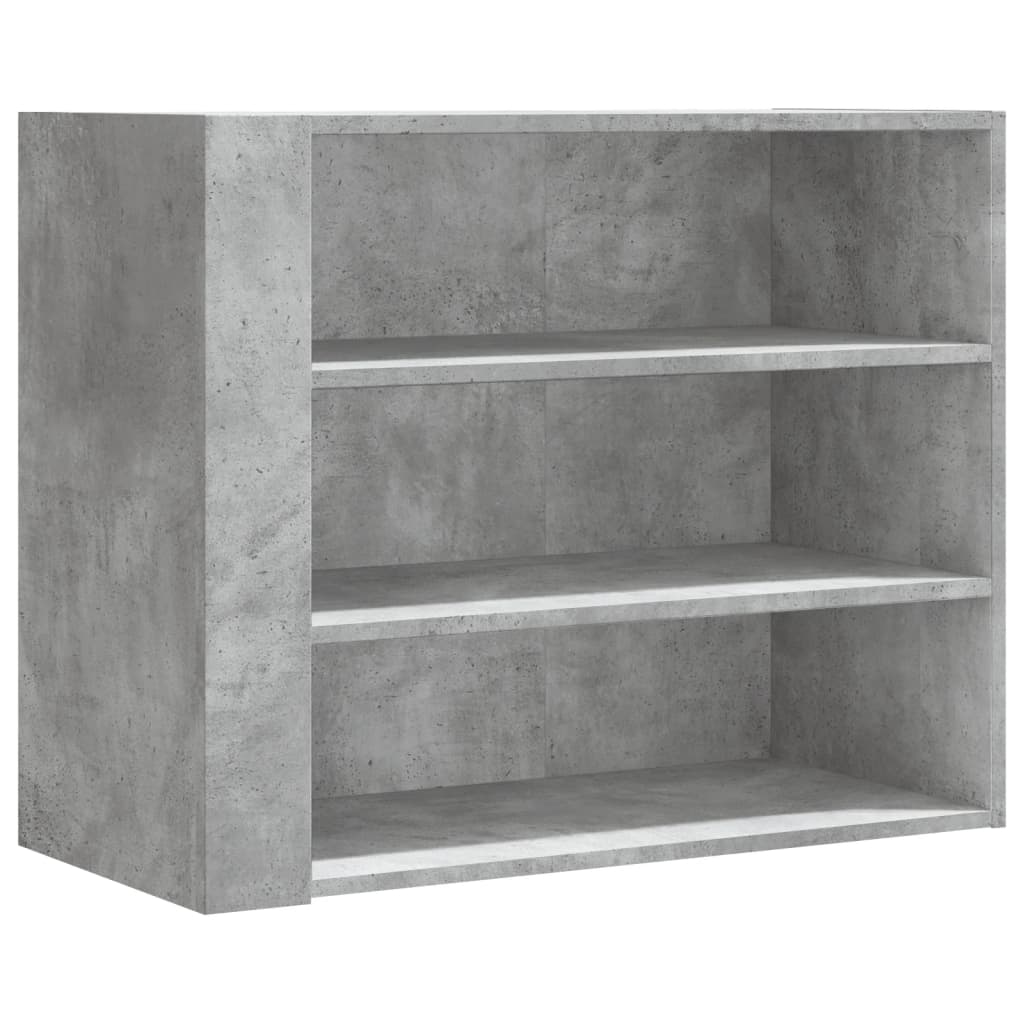 Wandkast 75x35x60 cm bewerkt hout betongrijs is nu te koop bij PeponiXL, paradijselijk wonen!