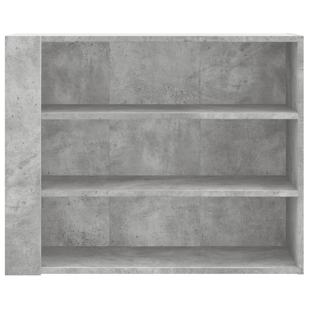 Wandkast 75x35x60 cm bewerkt hout betongrijs is nu te koop bij PeponiXL, paradijselijk wonen!