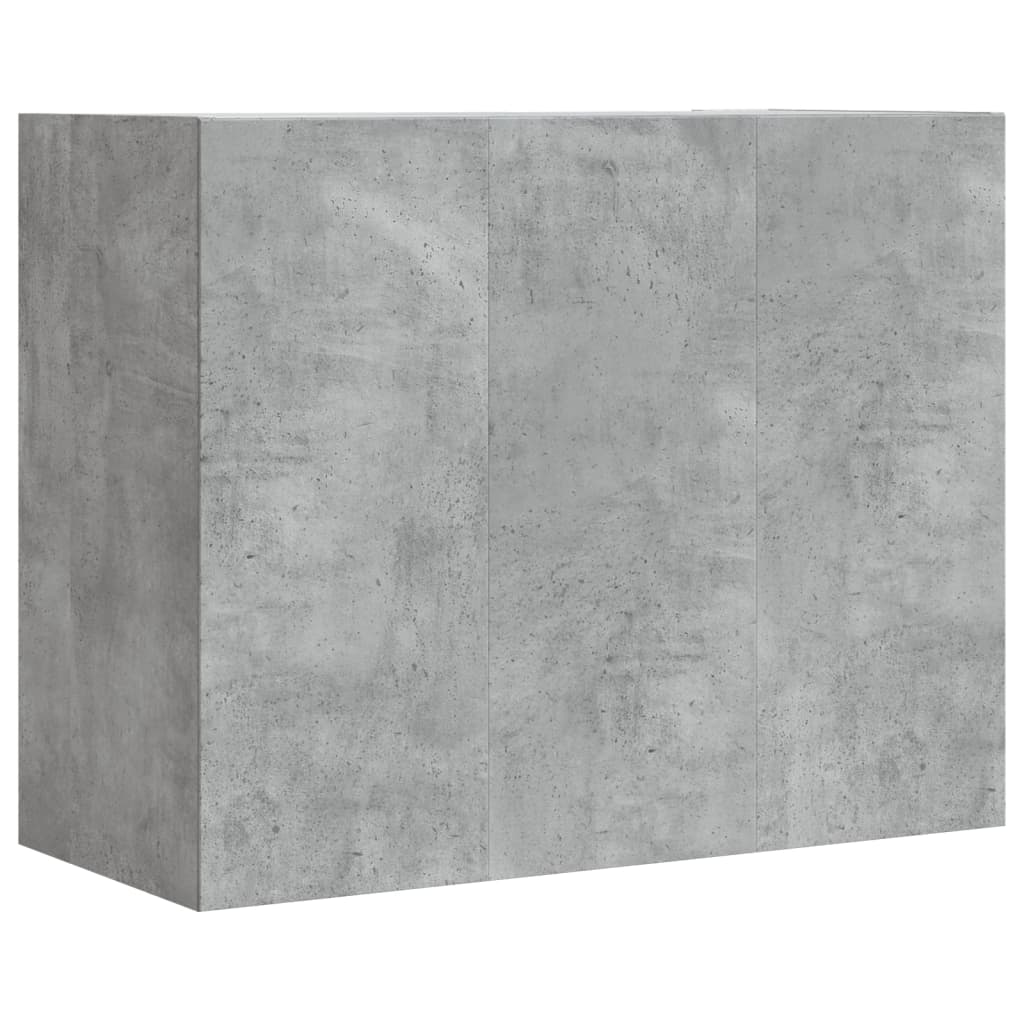 Wandkast 75x35x60 cm bewerkt hout betongrijs is nu te koop bij PeponiXL, paradijselijk wonen!