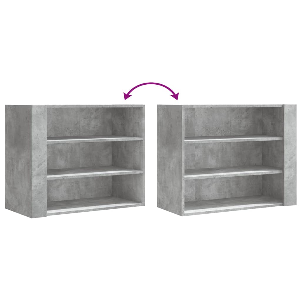 Wandkast 75x35x60 cm bewerkt hout betongrijs is nu te koop bij PeponiXL, paradijselijk wonen!