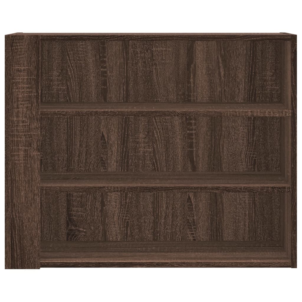 Wandkast 75x35x60 cm bewerkt hout bruin eikenkleurig is nu te koop bij PeponiXL, paradijselijk wonen!