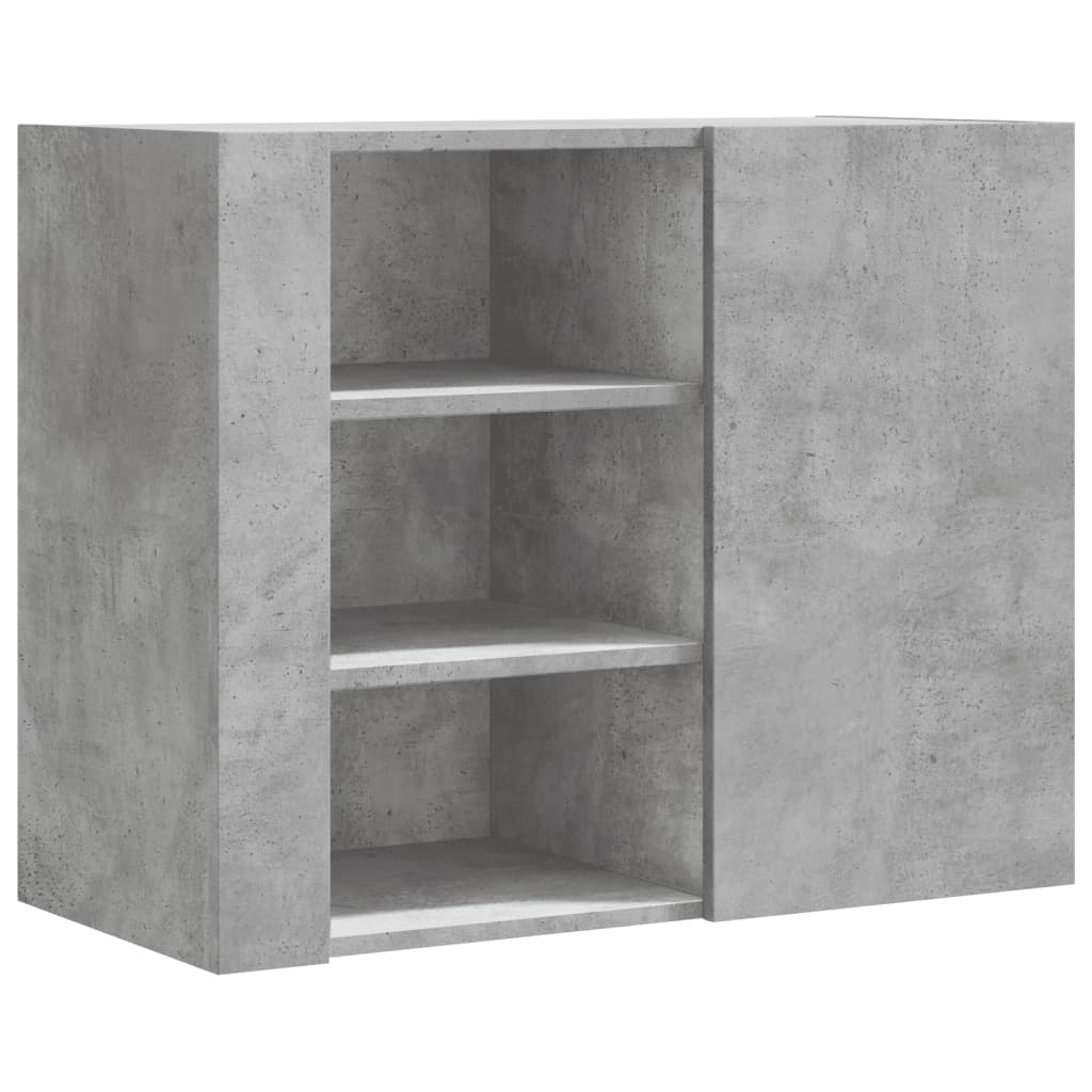 Wandkast 75x35x60 cm bewerkt hout betongrijs is nu te koop bij PeponiXL, paradijselijk wonen!