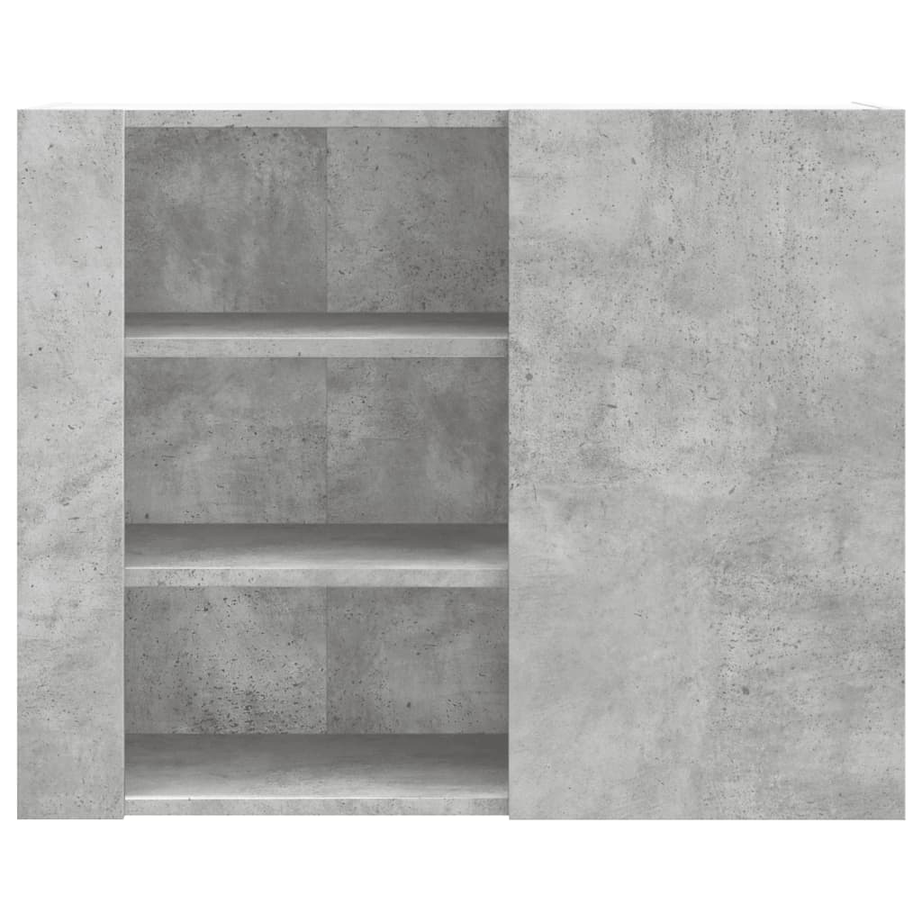 Wandkast 75x35x60 cm bewerkt hout betongrijs is nu te koop bij PeponiXL, paradijselijk wonen!