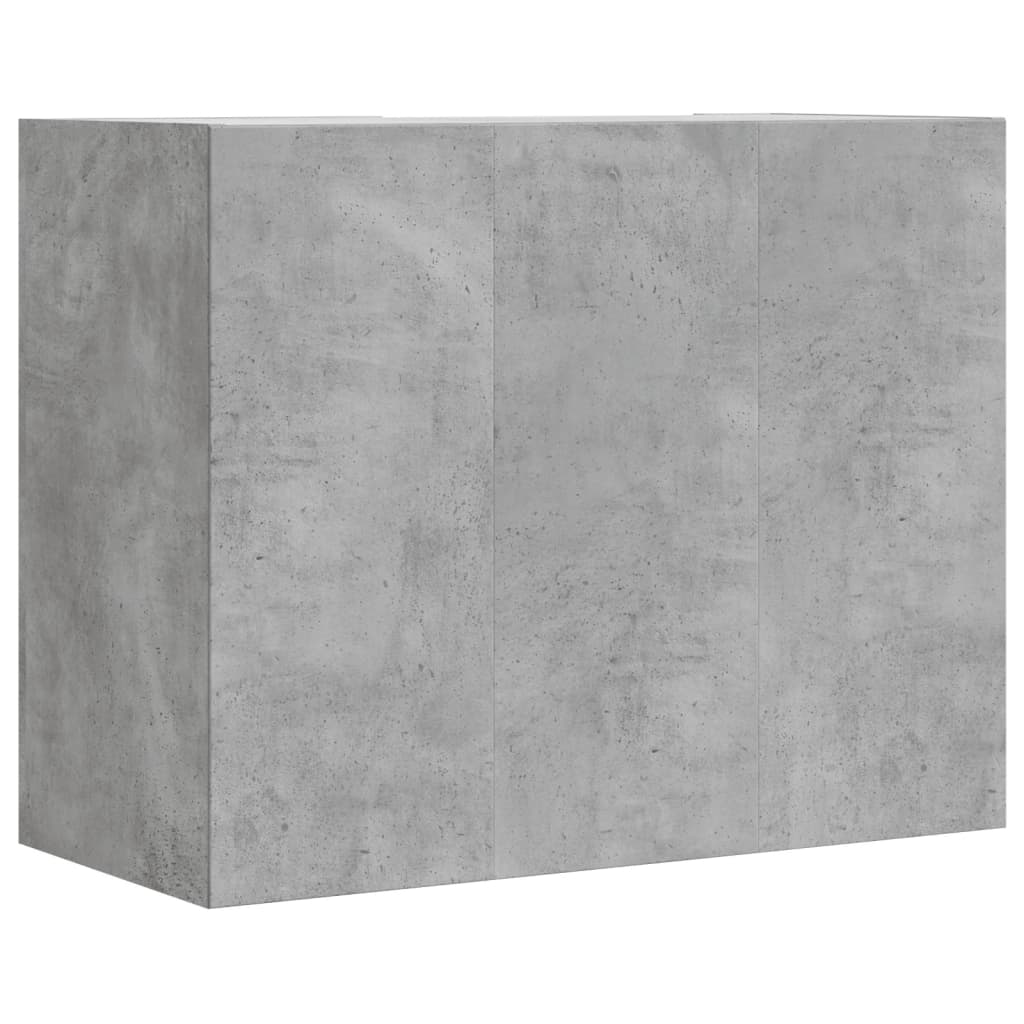 Wandkast 75x35x60 cm bewerkt hout betongrijs is nu te koop bij PeponiXL, paradijselijk wonen!