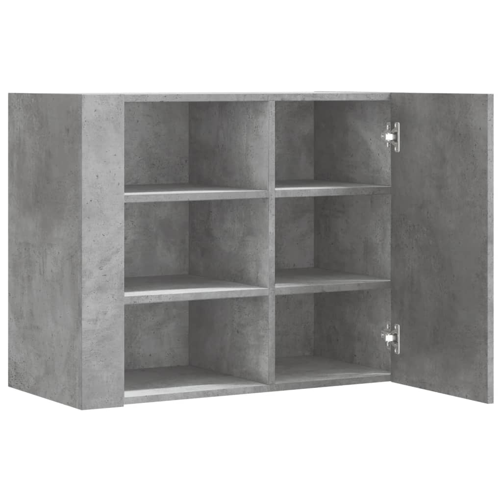 Wandkast 75x35x60 cm bewerkt hout betongrijs is nu te koop bij PeponiXL, paradijselijk wonen!