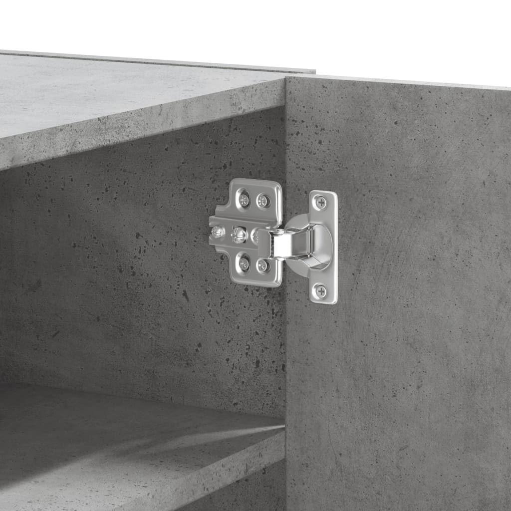 Wandkast 75x35x60 cm bewerkt hout betongrijs is nu te koop bij PeponiXL, paradijselijk wonen!
