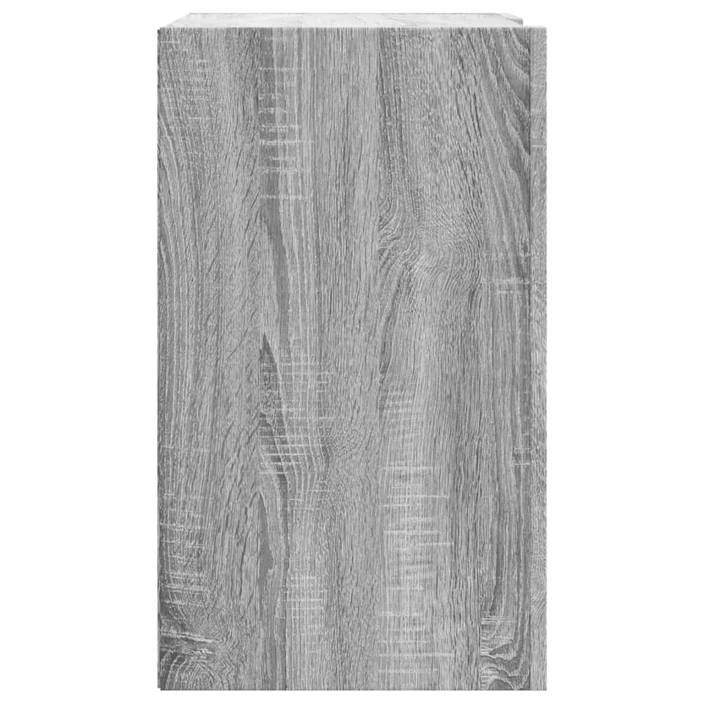 Wandkast 75x35x60 cm bewerkt hout grijs sonoma eikenkleurig is nu te koop bij PeponiXL, paradijselijk wonen!