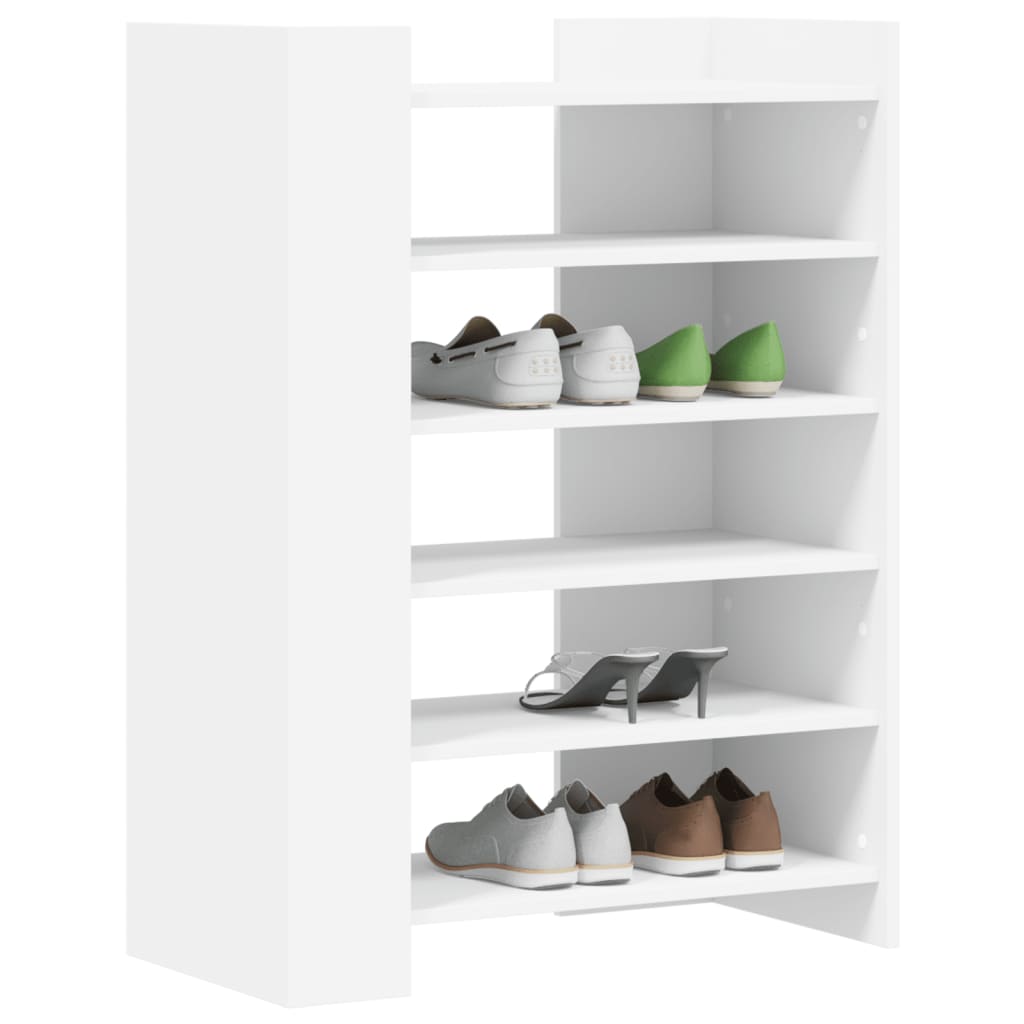 Schoenenkast 74,5x37,5x100 cm bewerkt hout wit is nu te koop bij PeponiXL, paradijselijk wonen!