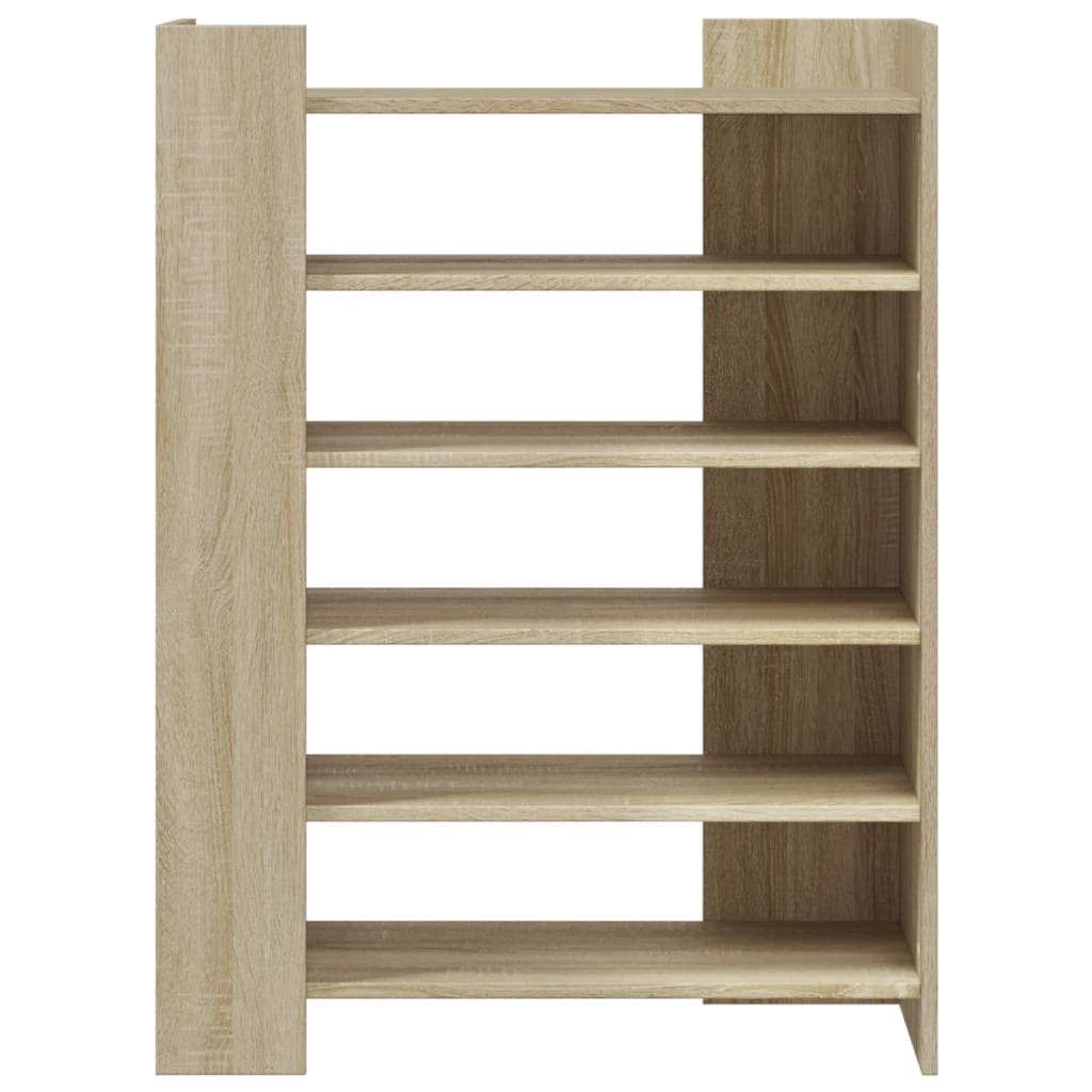Schoenenkast 74,5x37,5x100 cm bewerkt hout sonoma eikenkleurig is nu te koop bij PeponiXL, paradijselijk wonen!