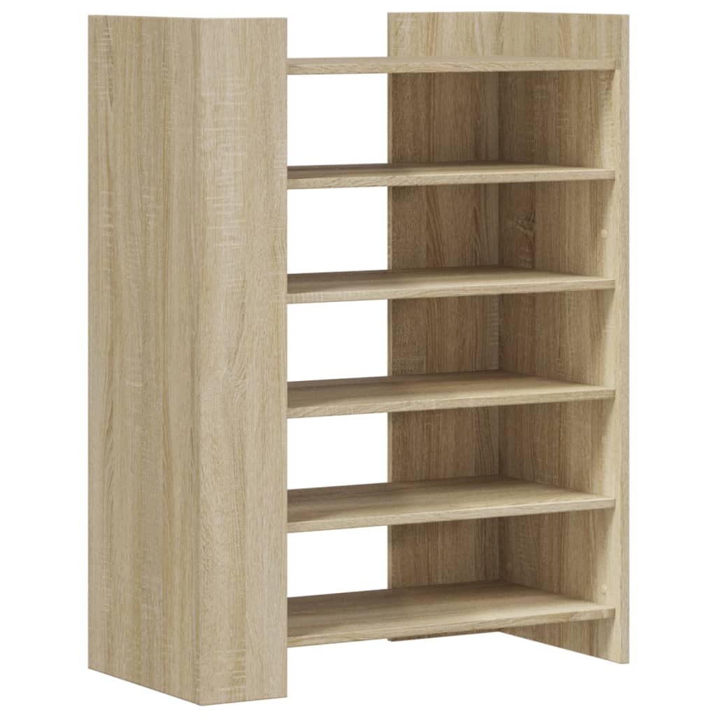 Schoenenkast 74,5x37,5x100 cm bewerkt hout sonoma eikenkleurig is nu te koop bij PeponiXL, paradijselijk wonen!