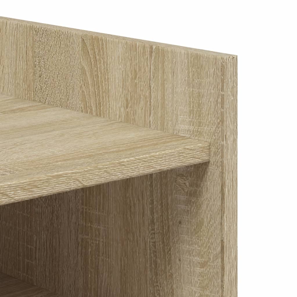 Schoenenkast 74,5x37,5x100 cm bewerkt hout sonoma eikenkleurig is nu te koop bij PeponiXL, paradijselijk wonen!