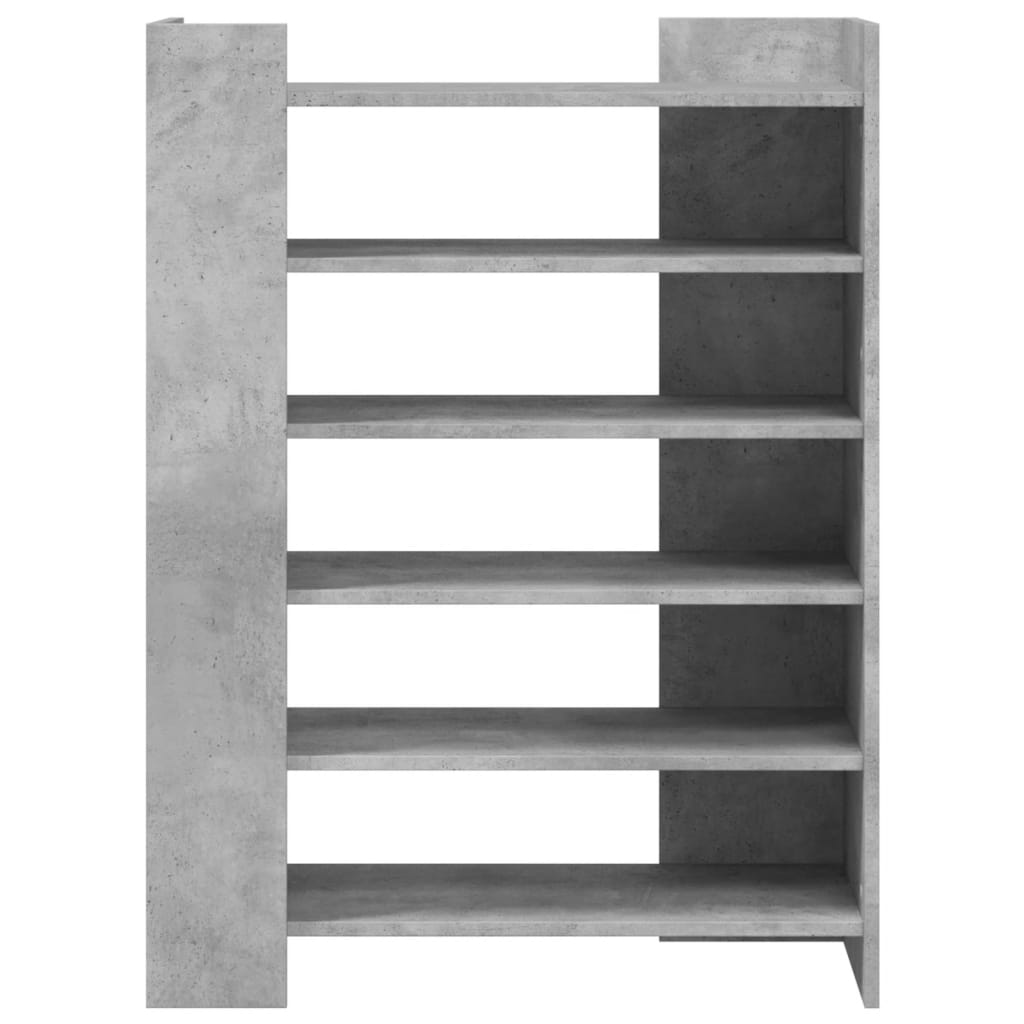 Schoenenkast 74,5x37,5x100 cm bewerkt hout betongrijs is nu te koop bij PeponiXL, paradijselijk wonen!