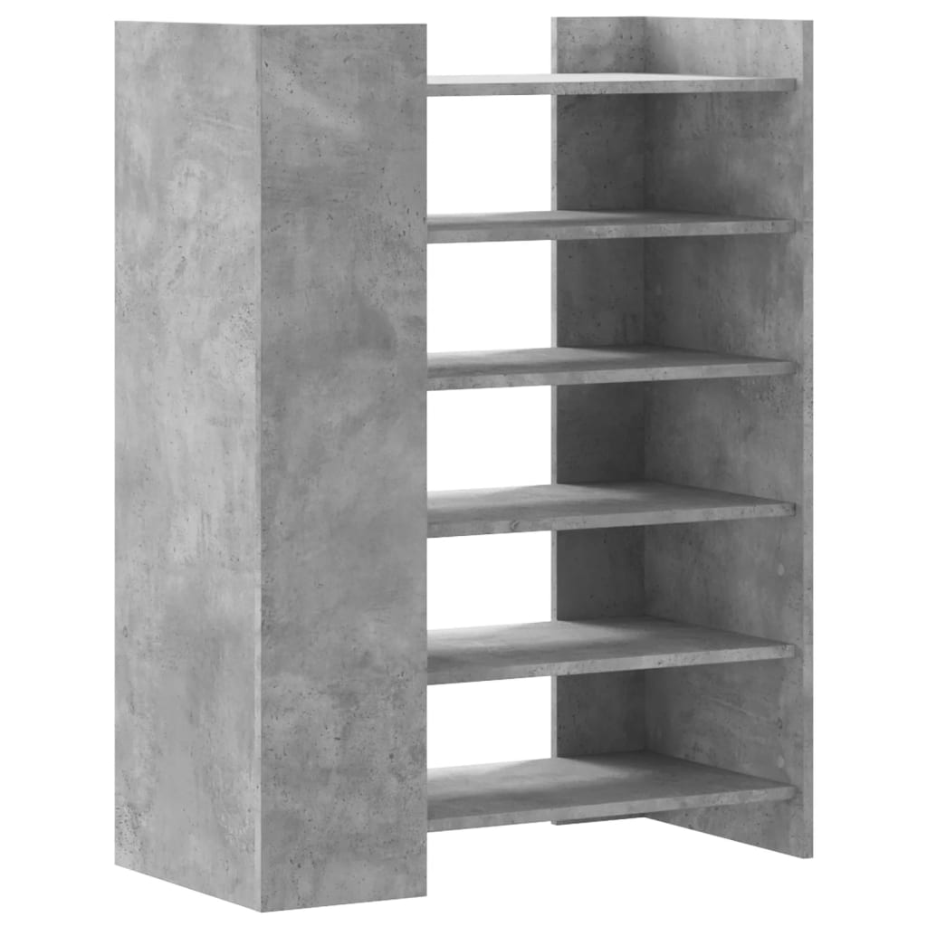 Schoenenkast 74,5x37,5x100 cm bewerkt hout betongrijs is nu te koop bij PeponiXL, paradijselijk wonen!