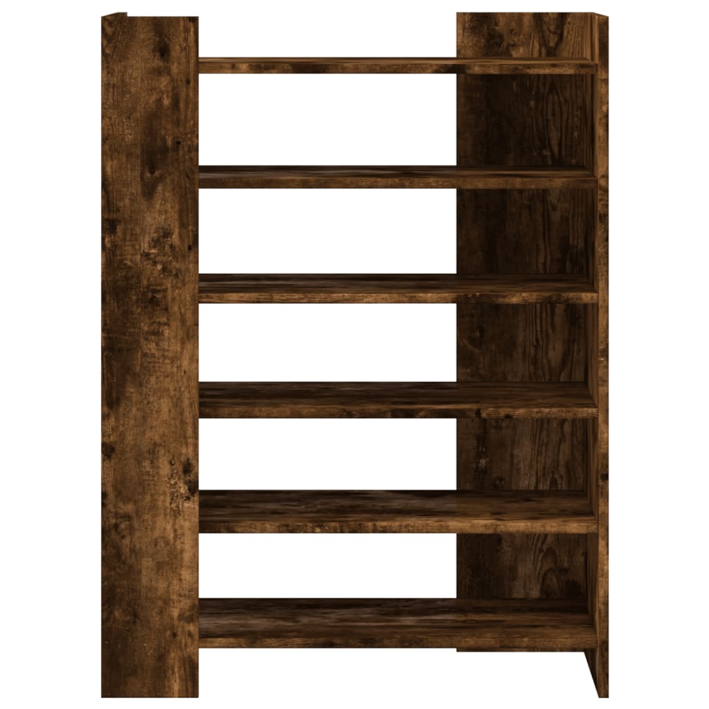 Schoenenkast 74,5x37,5x100 cm bewerkt hout gerookt eikenkleurig is nu te koop bij PeponiXL, paradijselijk wonen!