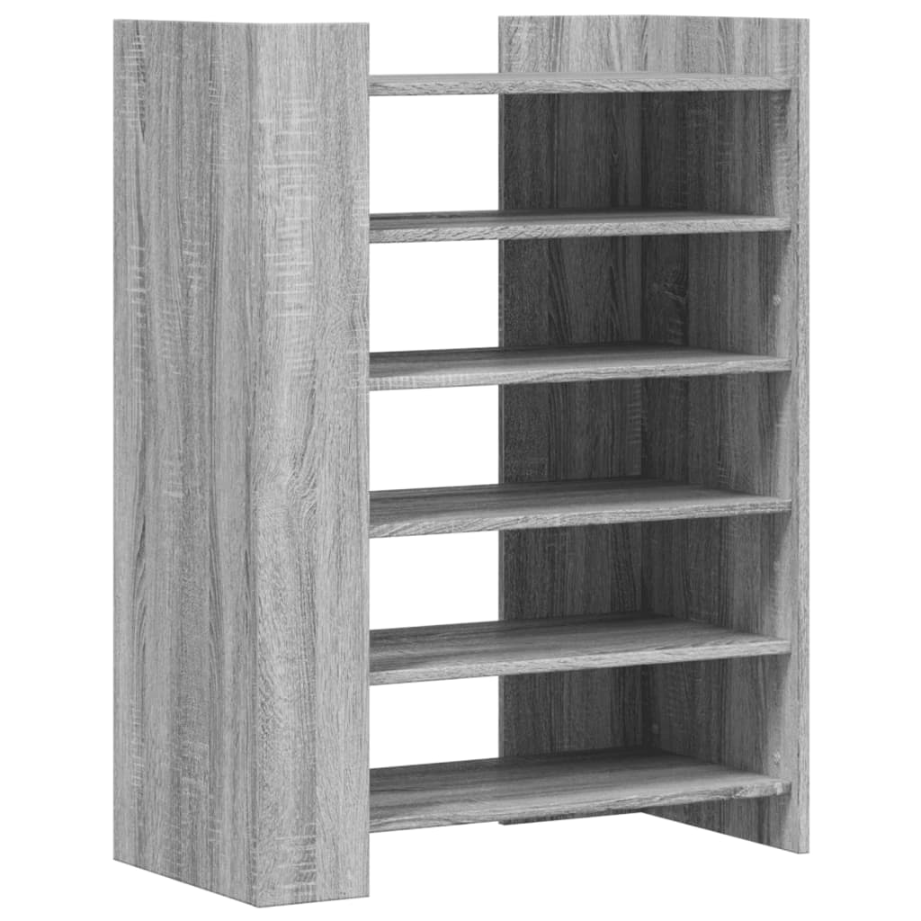 Schoenenkast 74,5x37,5x100 cm bewerkt hout grijs sonoma eiken is nu te koop bij PeponiXL, paradijselijk wonen!