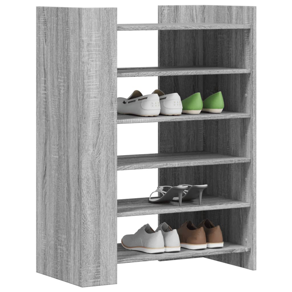 Schoenenkast 74,5x37,5x100 cm bewerkt hout grijs sonoma eiken is nu te koop bij PeponiXL, paradijselijk wonen!