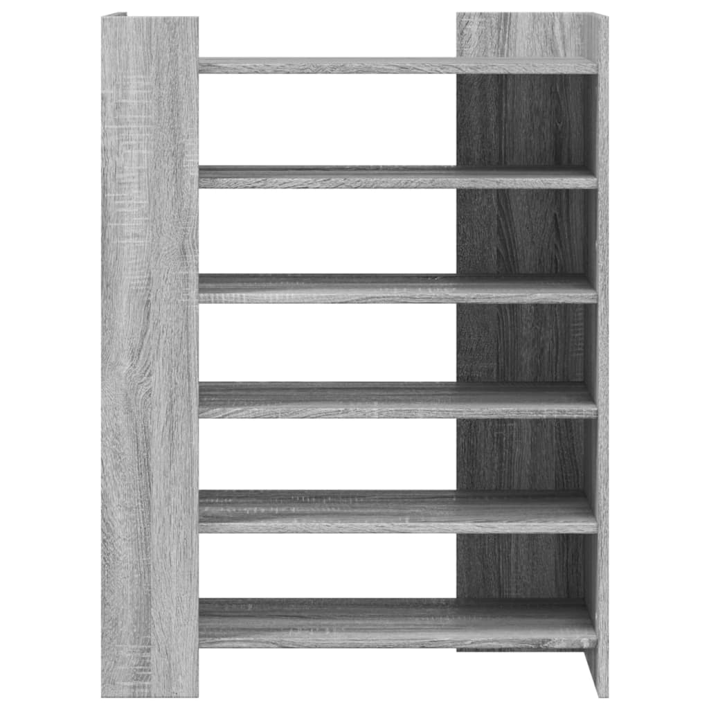Schoenenkast 74,5x37,5x100 cm bewerkt hout grijs sonoma eiken is nu te koop bij PeponiXL, paradijselijk wonen!