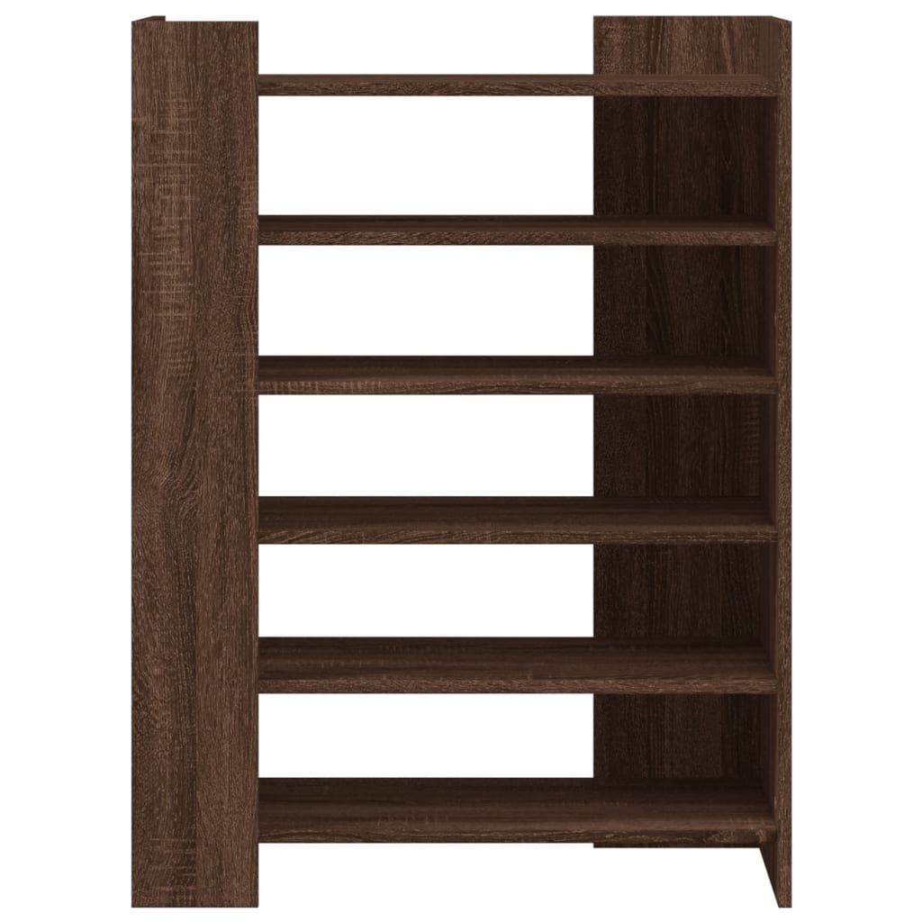 Schoenenkast 74,5x37,5x100 cm bewerkt hout bruin eikenkleurig is nu te koop bij PeponiXL, paradijselijk wonen!