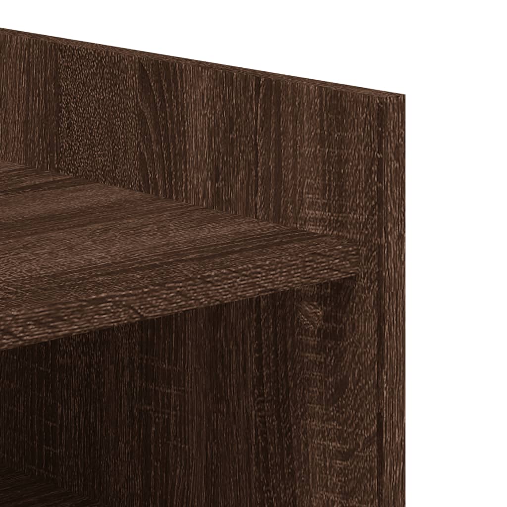 Schoenenkast 74,5x37,5x100 cm bewerkt hout bruin eikenkleurig is nu te koop bij PeponiXL, paradijselijk wonen!