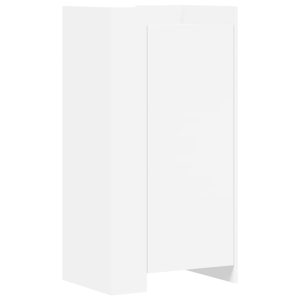Schoenenkast 52x37,5x100 cm bewerkt hout wit is nu te koop bij PeponiXL, paradijselijk wonen!