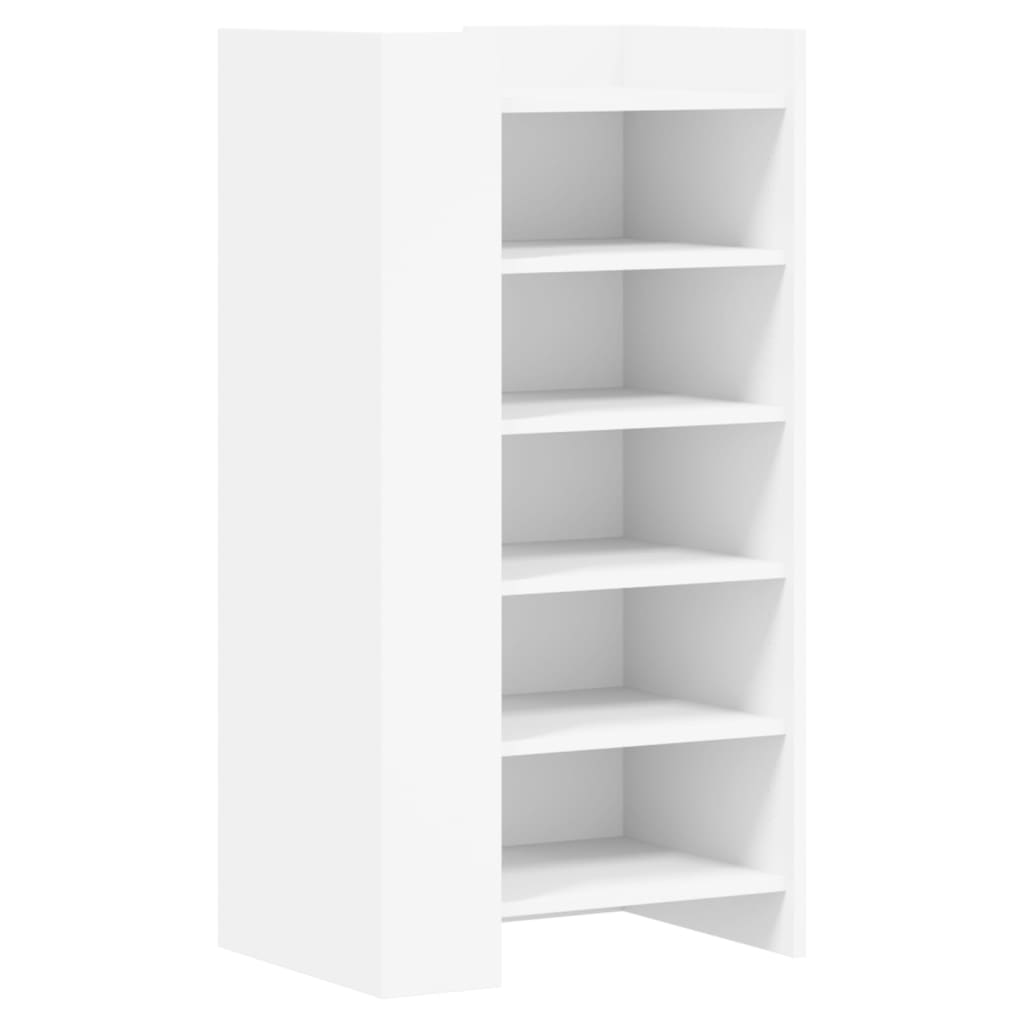 Schoenenkast 52x37,5x100 cm bewerkt hout wit is nu te koop bij PeponiXL, paradijselijk wonen!