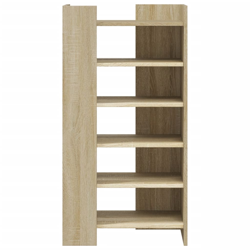 Schoenenkast 52x37,5x100 cm bewerkt hout sonoma eikenkleurig is nu te koop bij PeponiXL, paradijselijk wonen!