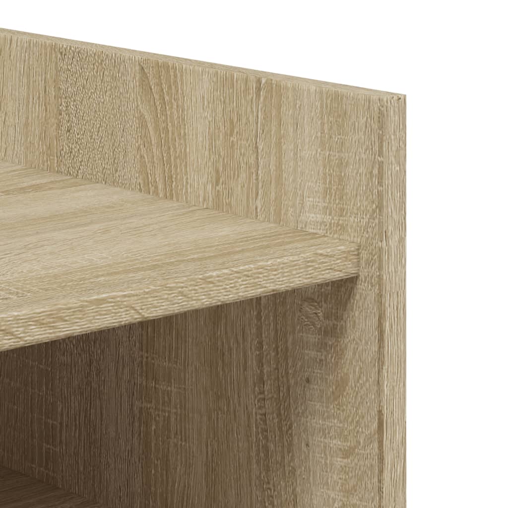 Schoenenkast 52x37,5x100 cm bewerkt hout sonoma eikenkleurig is nu te koop bij PeponiXL, paradijselijk wonen!