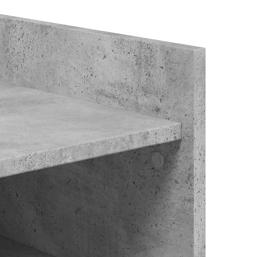 Schoenenkast 52x37,5x100 cm bewerkt hout betongrijs is nu te koop bij PeponiXL, paradijselijk wonen!