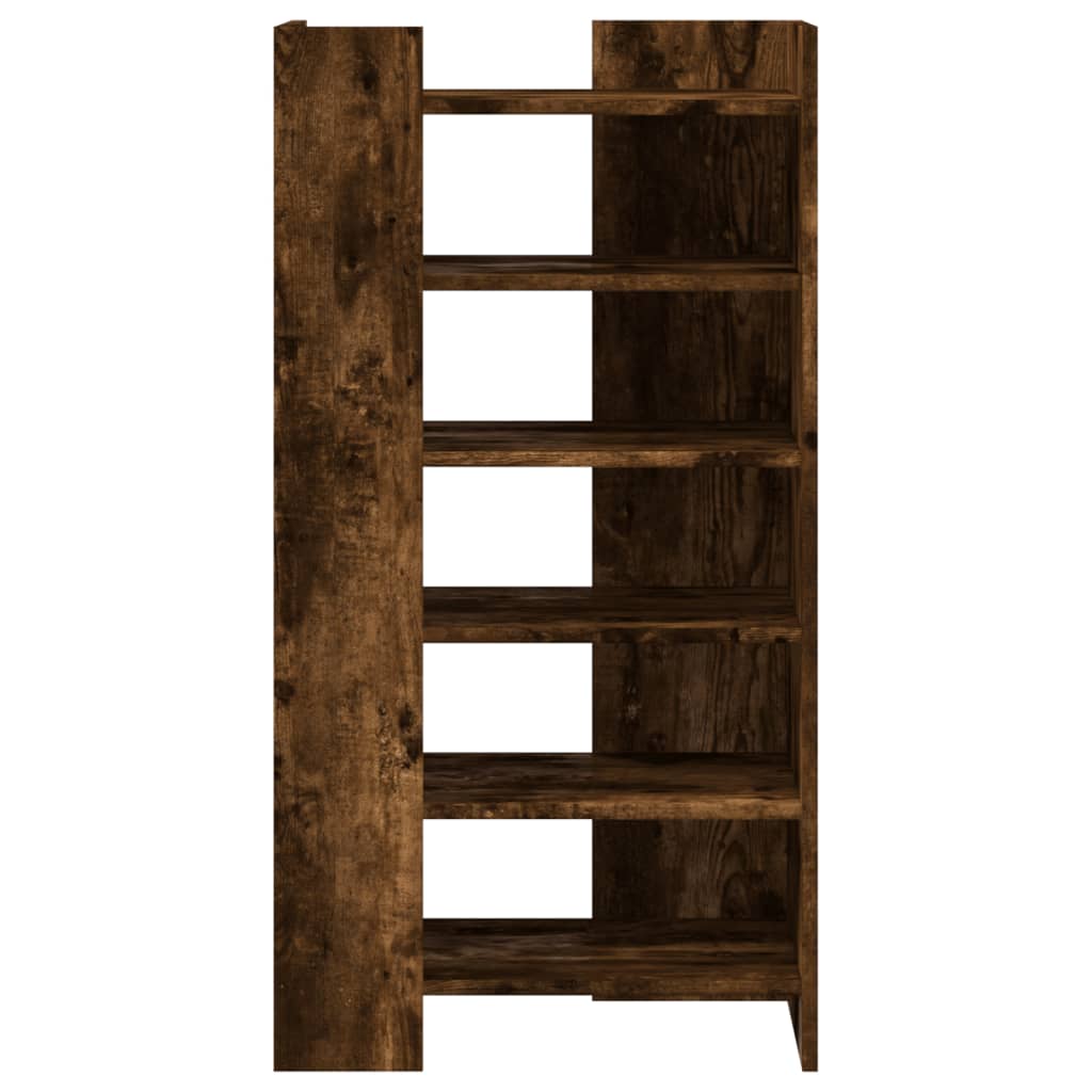 Schoenenkast 52x37,5x100 cm bewerkt hout gerookt eikenkleurig is nu te koop bij PeponiXL, paradijselijk wonen!