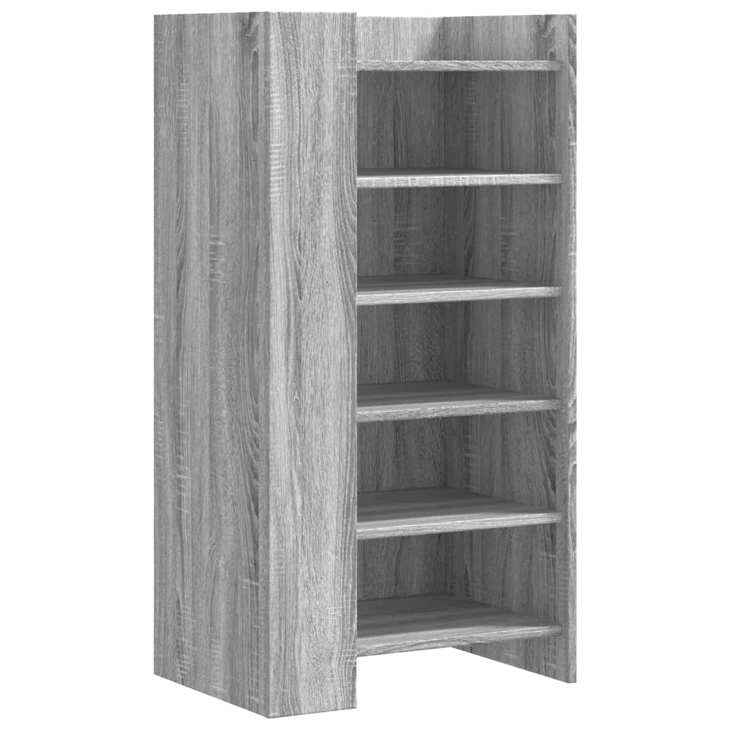 Schoenenkast 52x37,5x100 cm bewerkt hout grijs sonoma eiken is nu te koop bij PeponiXL, paradijselijk wonen!