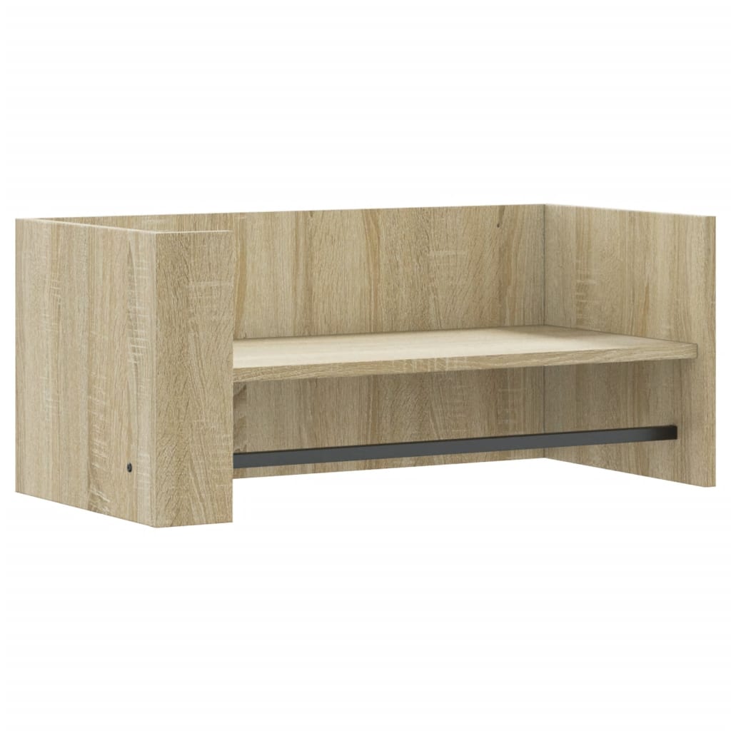 Wandschap 70,5x35x30,5 cm bewerkt hout sonoma eikenkleurig is nu te koop bij PeponiXL, paradijselijk wonen!