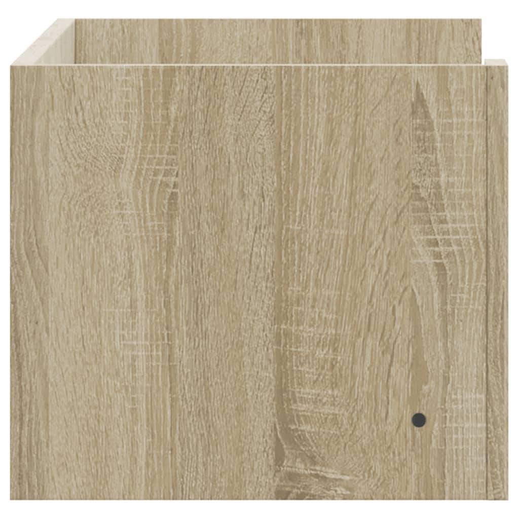 Wandschap 70,5x35x30,5 cm bewerkt hout sonoma eikenkleurig is nu te koop bij PeponiXL, paradijselijk wonen!