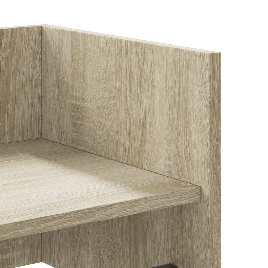 Wandschap 70,5x35x30,5 cm bewerkt hout sonoma eikenkleurig is nu te koop bij PeponiXL, paradijselijk wonen!