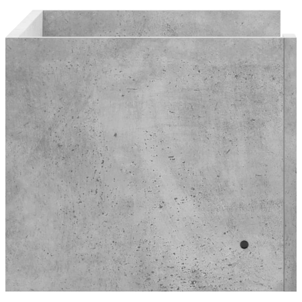 Wandschap 70,5x35x30,5 cm bewerkt hout betongrijs is nu te koop bij PeponiXL, paradijselijk wonen!