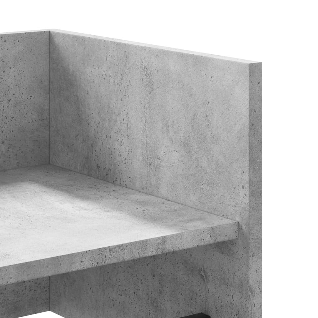Wandschap 70,5x35x30,5 cm bewerkt hout betongrijs is nu te koop bij PeponiXL, paradijselijk wonen!