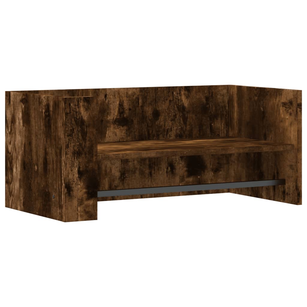 Wandschap 70,5x35x30,5 cm bewerkt hout gerookt eikenkleurig is nu te koop bij PeponiXL, paradijselijk wonen!