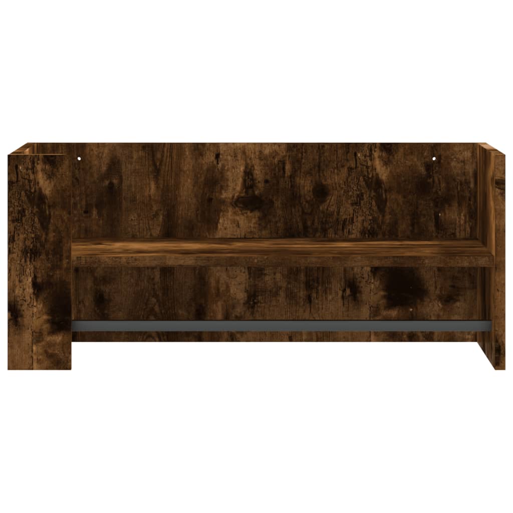 Wandschap 70,5x35x30,5 cm bewerkt hout gerookt eikenkleurig is nu te koop bij PeponiXL, paradijselijk wonen!