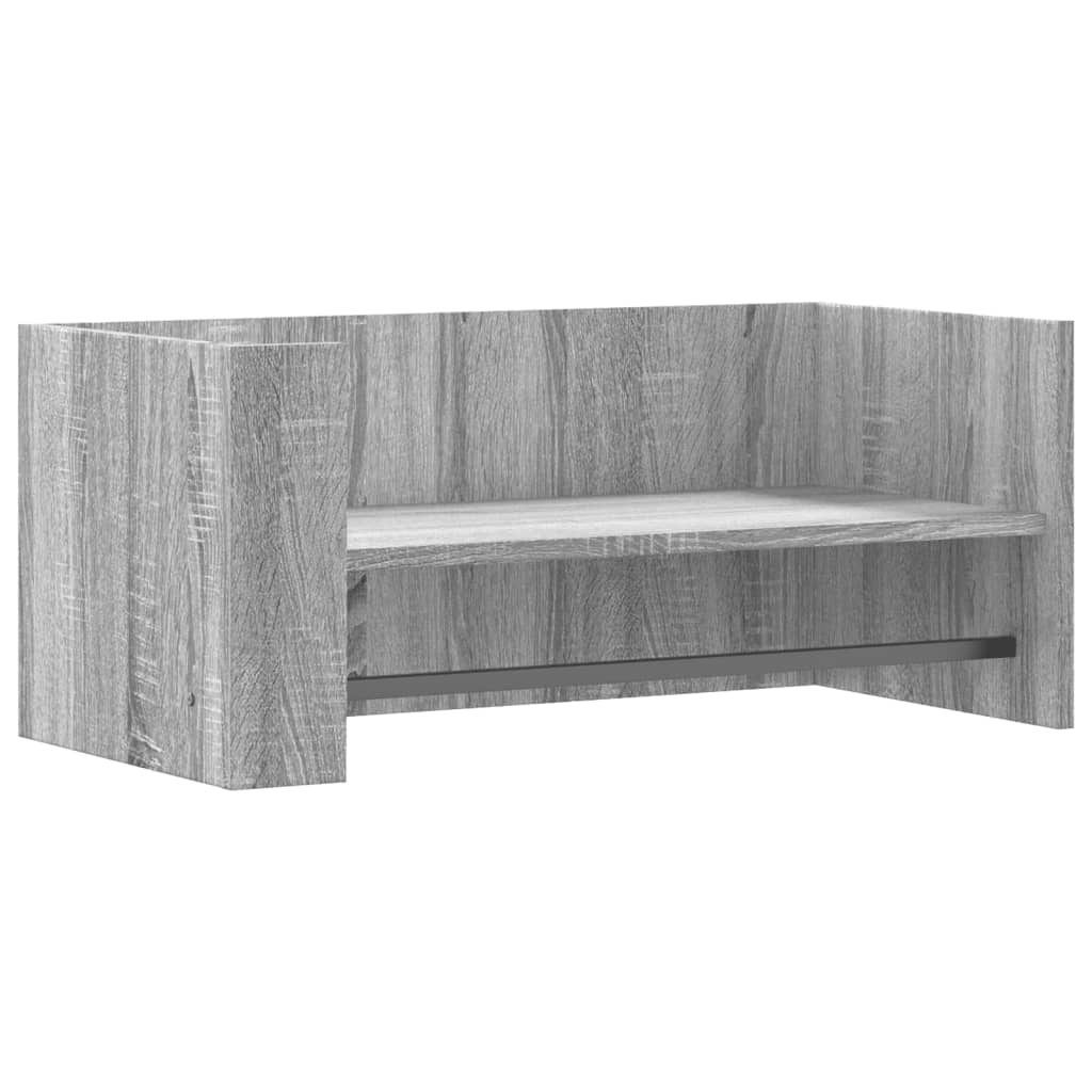Wandschap 70,5x35x30,5cm bewerkt hout grijs sonoma eikenkleurig is nu te koop bij PeponiXL, paradijselijk wonen!