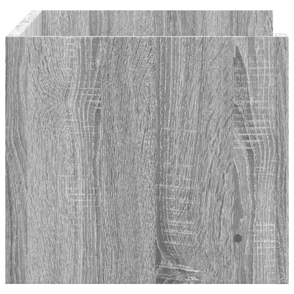 Wandschap 70,5x35x30,5cm bewerkt hout grijs sonoma eikenkleurig is nu te koop bij PeponiXL, paradijselijk wonen!