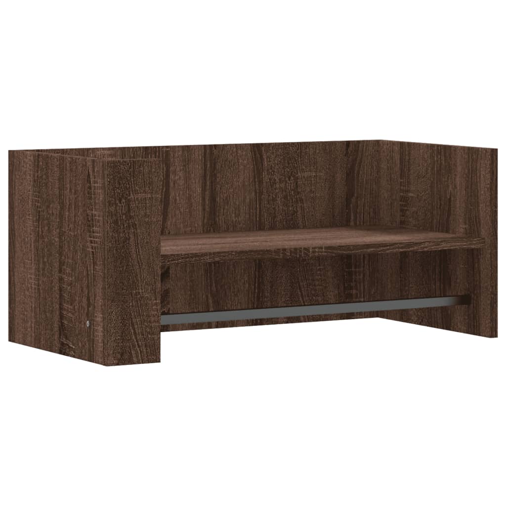 Wandschap 70,5x35x30,5 cm bewerkt hout bruin eikenkleurig is nu te koop bij PeponiXL, paradijselijk wonen!