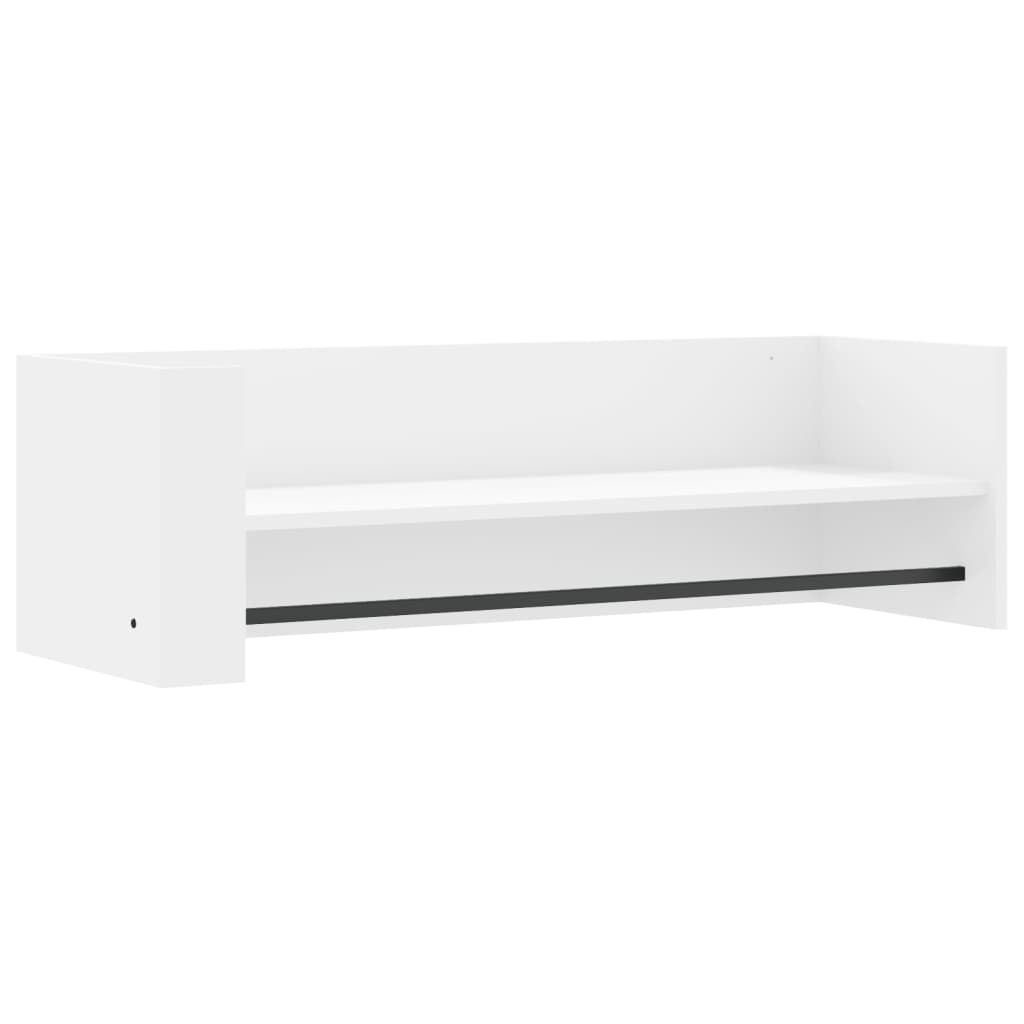 Wandschap 100x35x30,5 cm bewerkt hout wit is nu te koop bij PeponiXL, paradijselijk wonen!