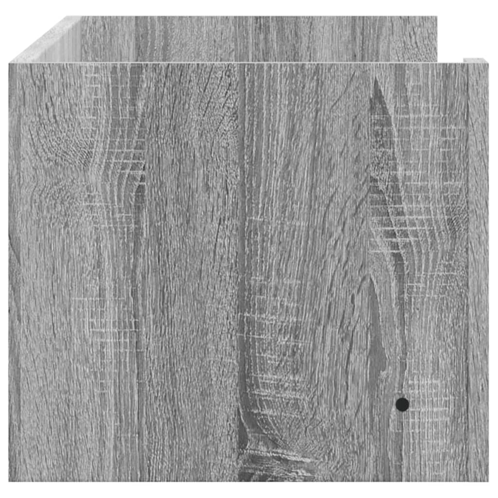 Wandschap 100x35x30,5 cm bewerkt hout grijs sonoma eikenkleurig is nu te koop bij PeponiXL, paradijselijk wonen!